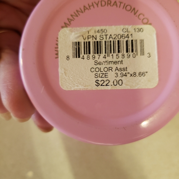 Cute, pink, "life is a beautiful ride" insulated drinking cup - Picture 3 of 3